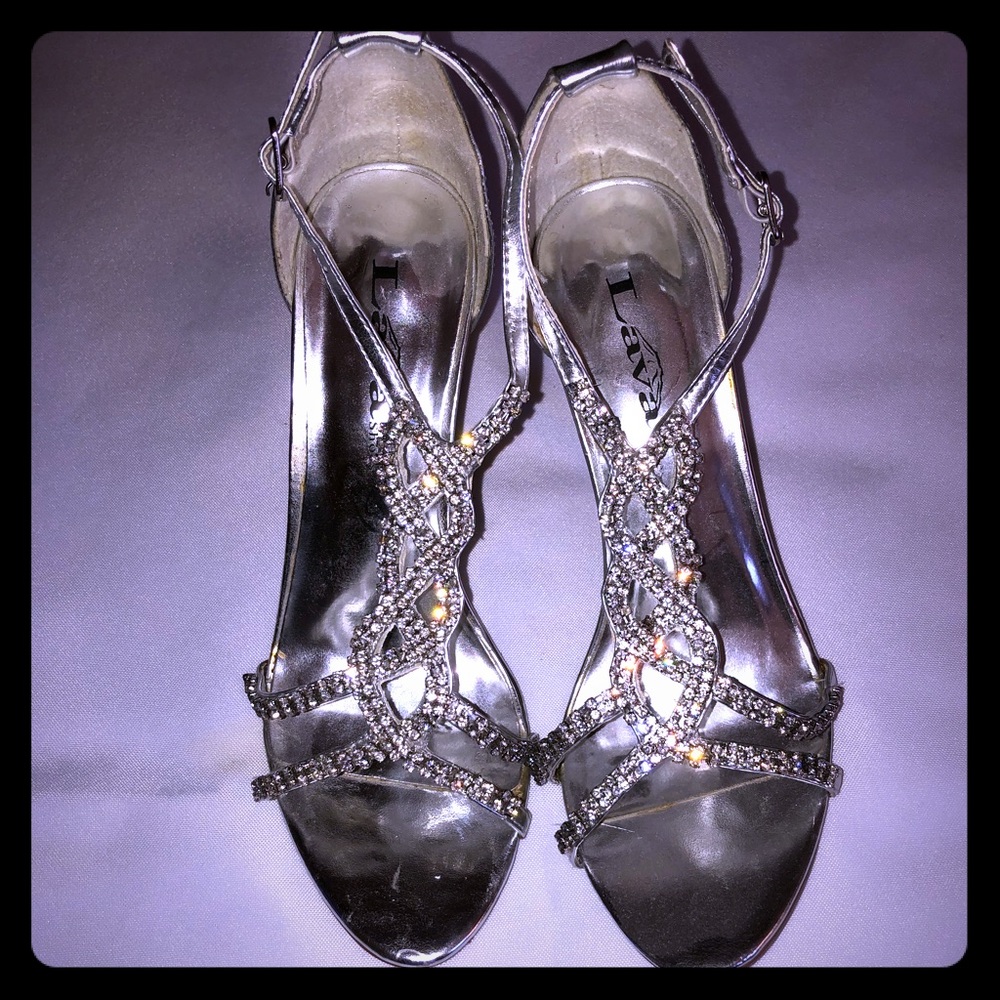 Rhinestone Strappy Sandals